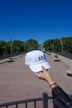 Load image into Gallery viewer, LAF Hat - White + Tan
