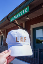 Load image into Gallery viewer, LAF Hat - White + Tan
