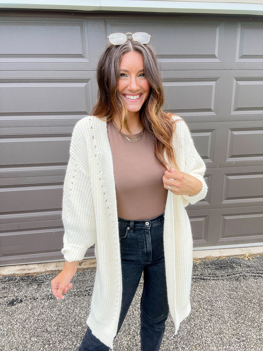 Cream Chunky Cardigan