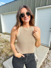 Load image into Gallery viewer, Taupe Sweater Tank

