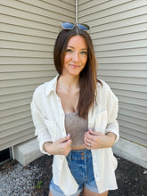 Load image into Gallery viewer, Mocha Square Neck Crop Tank
